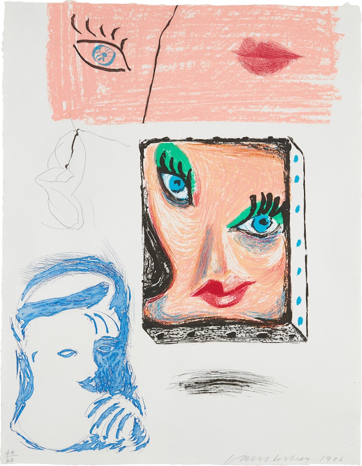 An Image of Celia Study, from Moving Focus Series (M.C.A.T. 280) by David Hockney