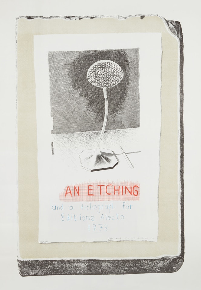 An Etching and a Lithograph for Editions Alecto (M.C.A.T. 121) by David Hockney