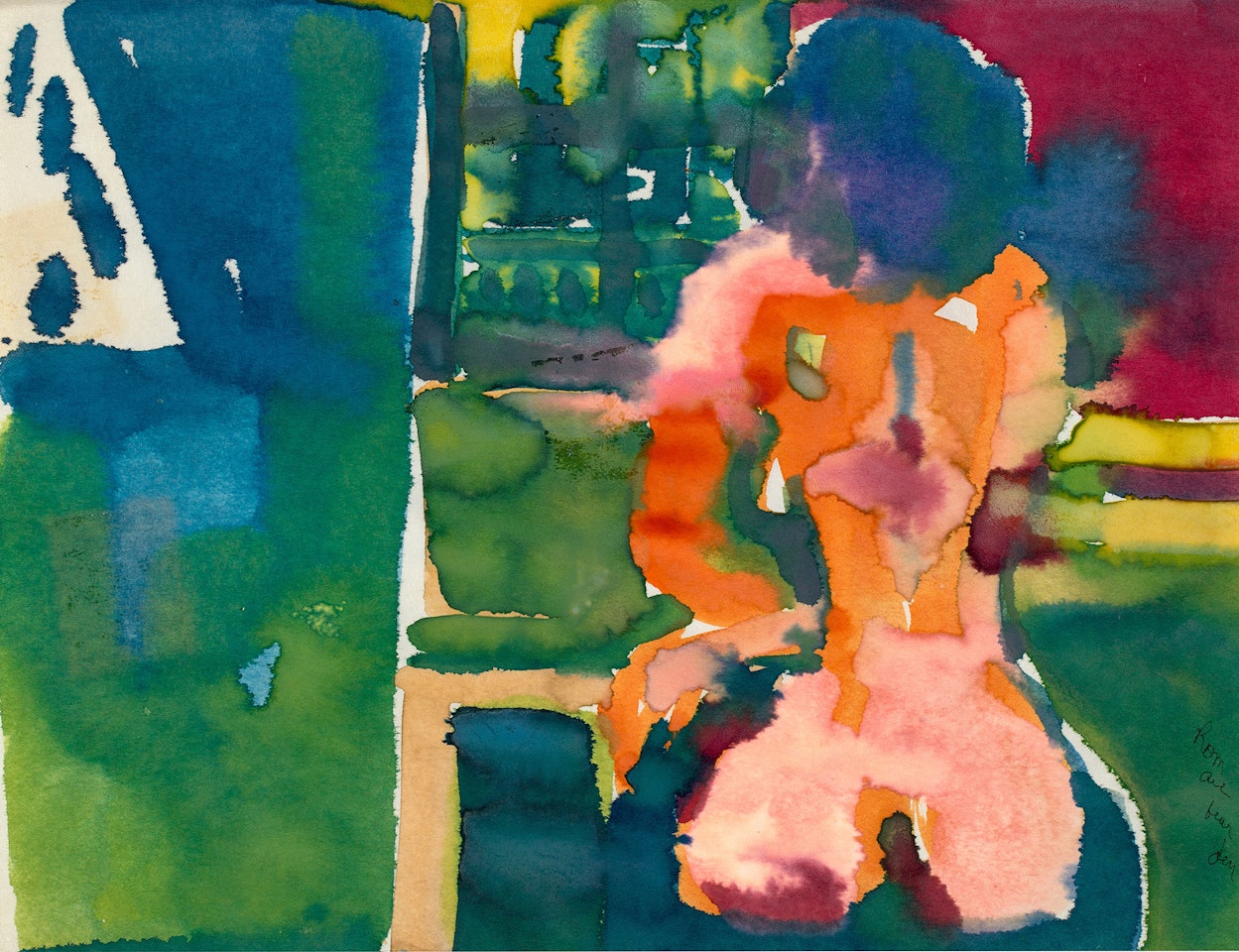 Untitled (Nude from Back) by Romare Bearden