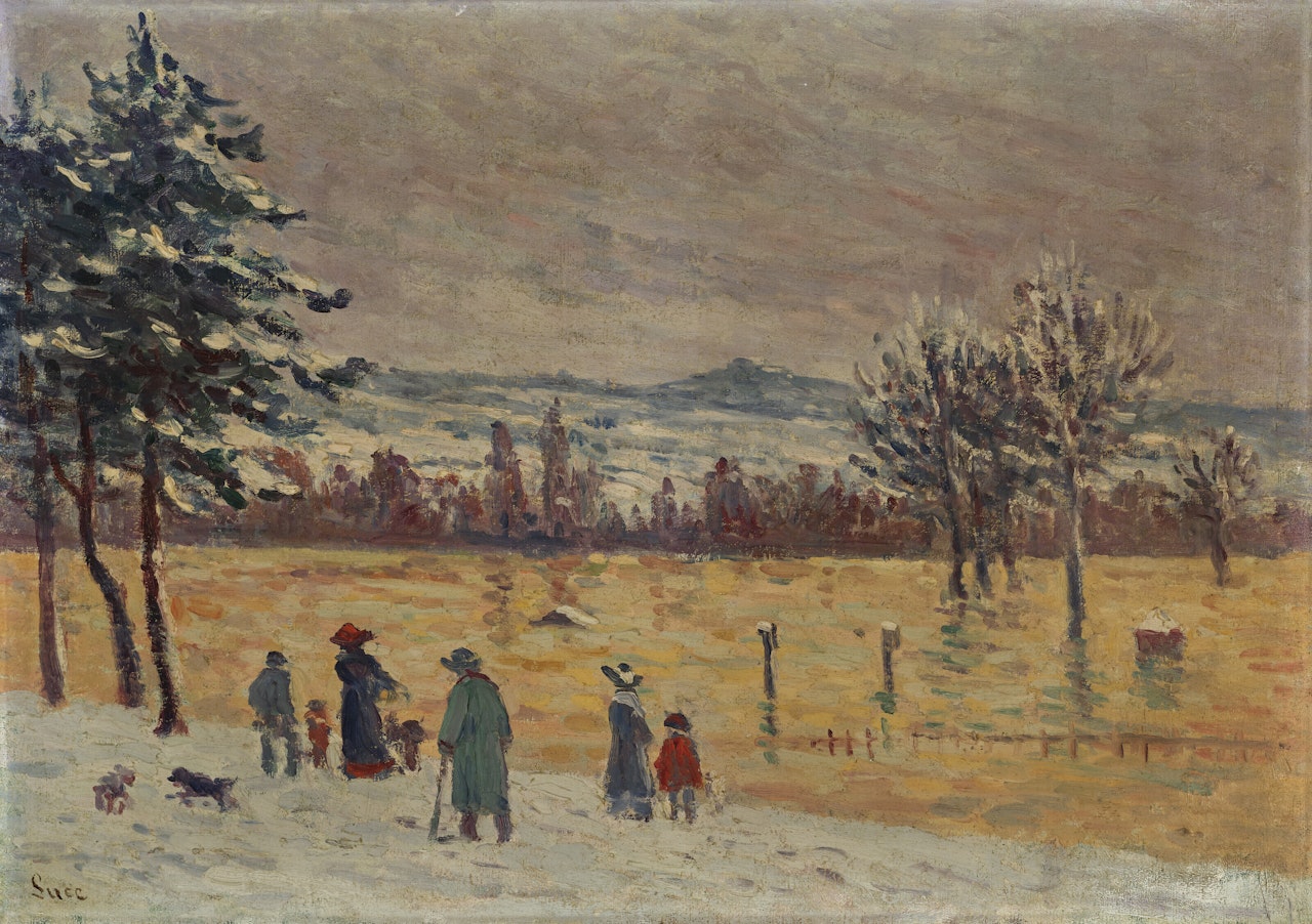 L"Inondation à Longchamp by Maximilien Luce