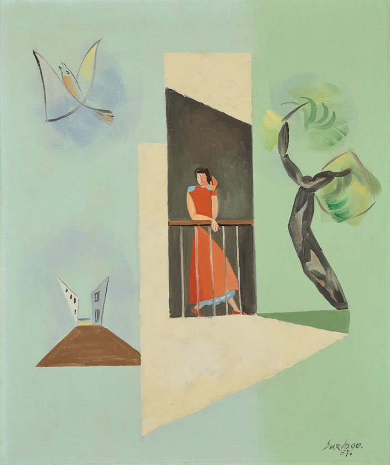 Femme au balcon by Leopold Survage