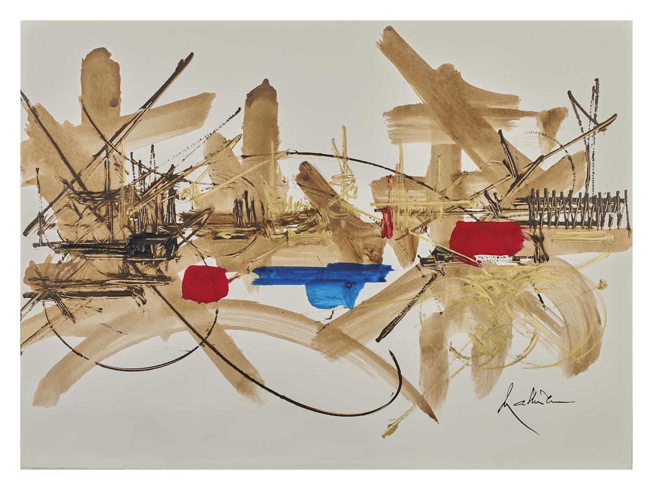 Nuit bannie by Georges Mathieu