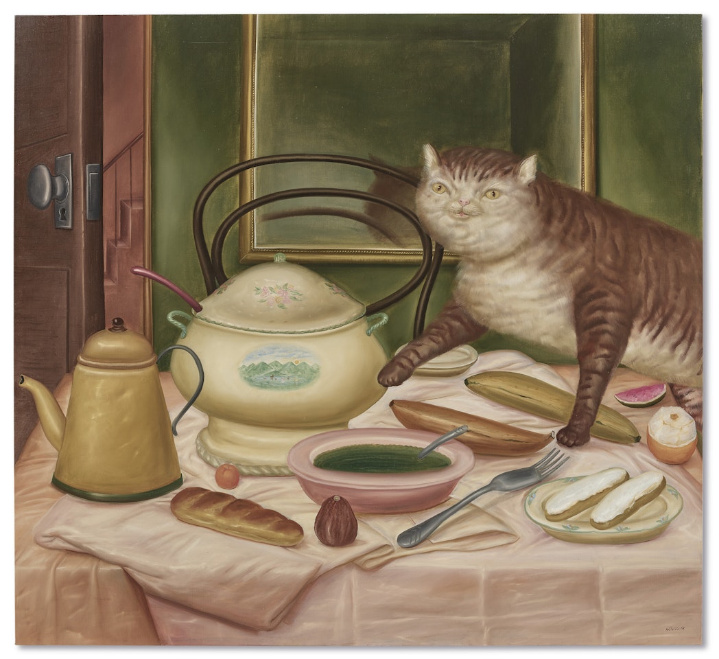 Still Life with Green Soup by Fernando Botero