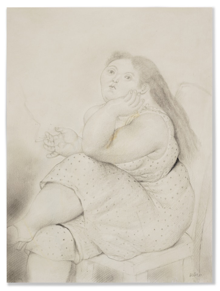 Seated Woman by Fernando Botero