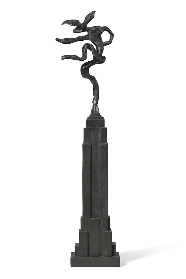 Small Nijinski on Empire State Building by Barry Flanagan