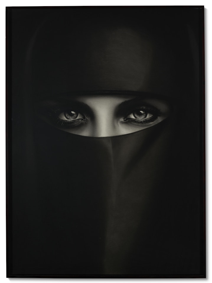 Untitled (Vanessa, Bill's Girlfriend in a Burka) by Robert Longo