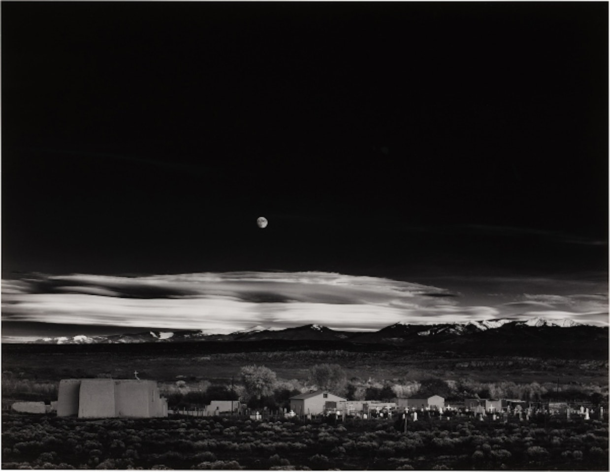 Moonrise, Hernandez, New Mexico by Ansel Adams