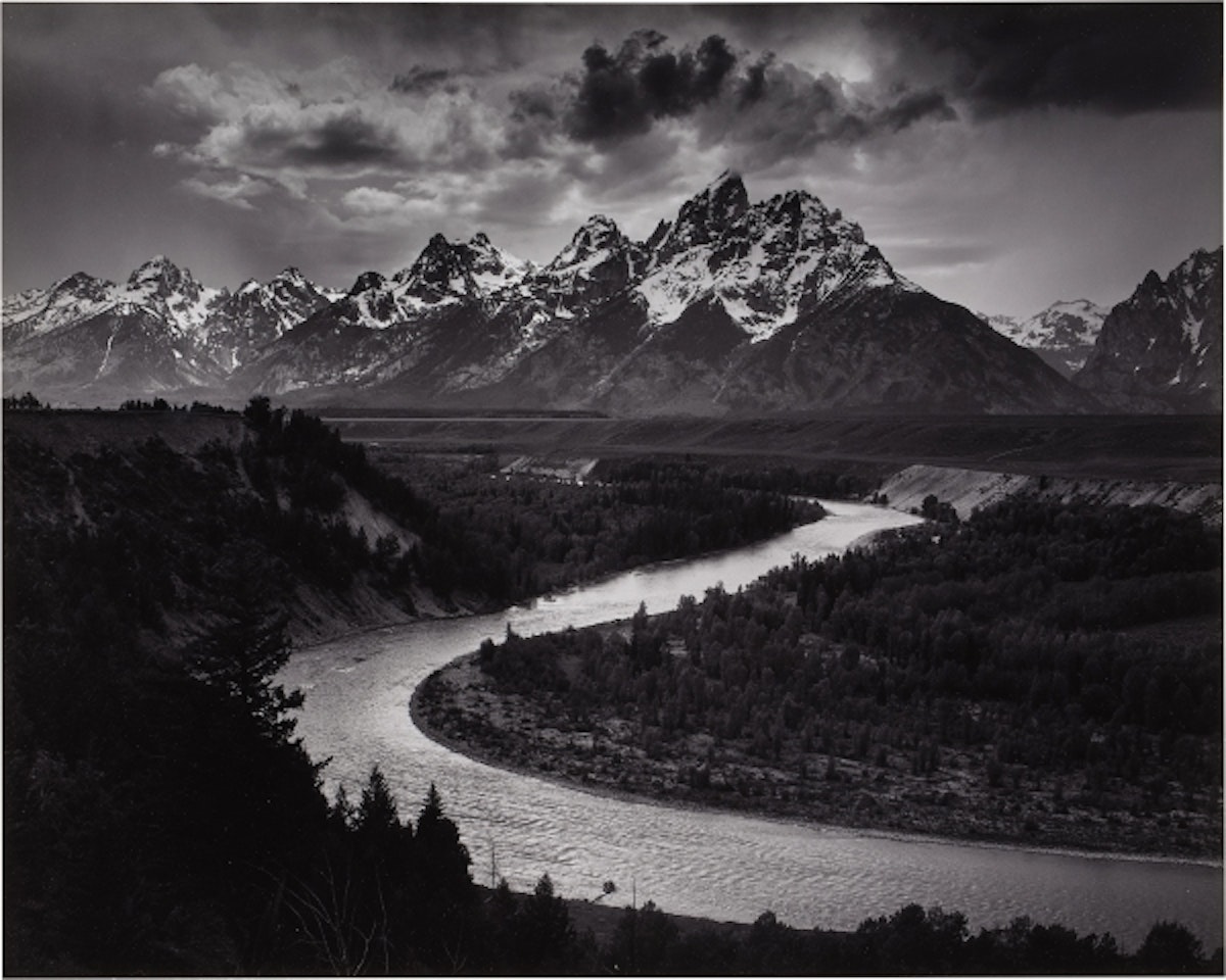 The Tetons and The Snake River, Grand Teton National Park, Wyoming by Ansel Adams