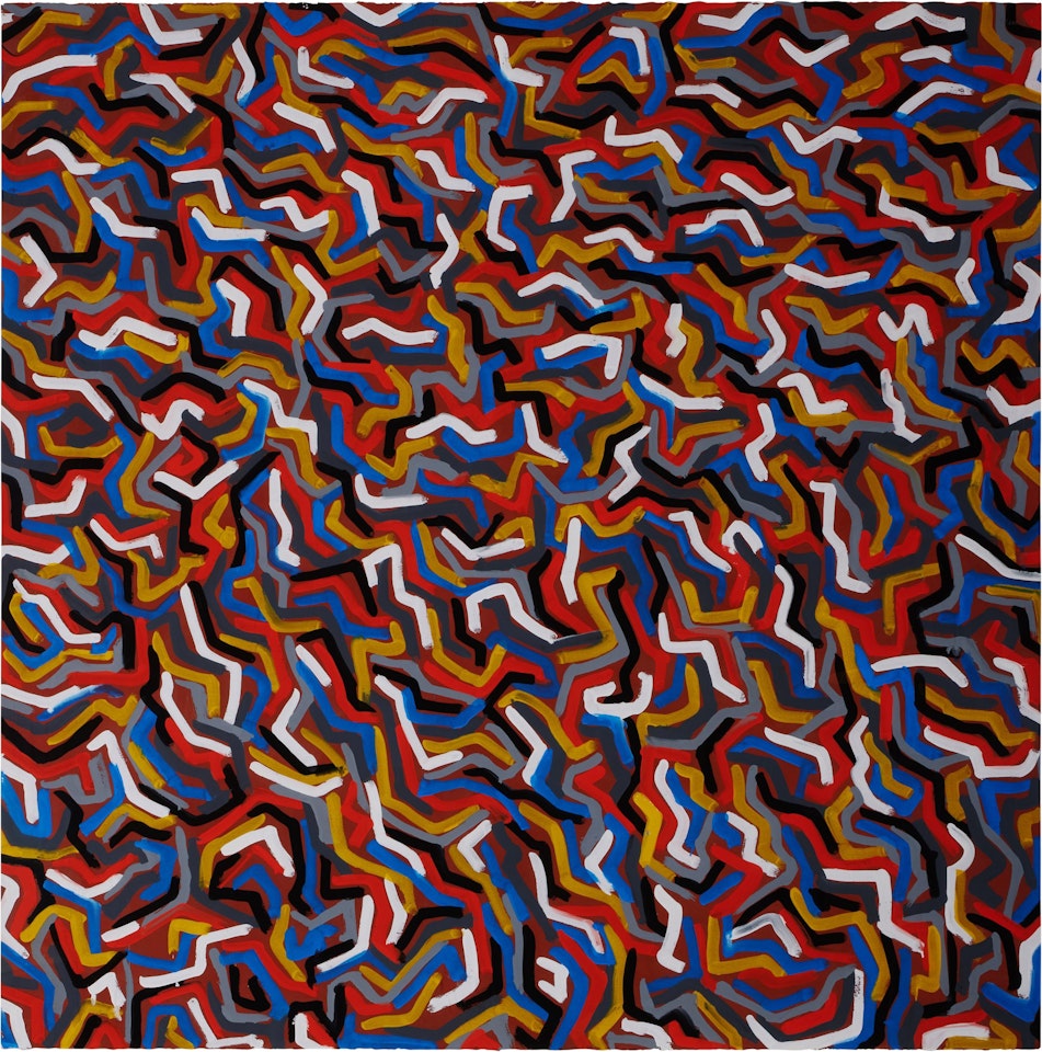 Squiggly Brushstrokes by Sol LeWitt