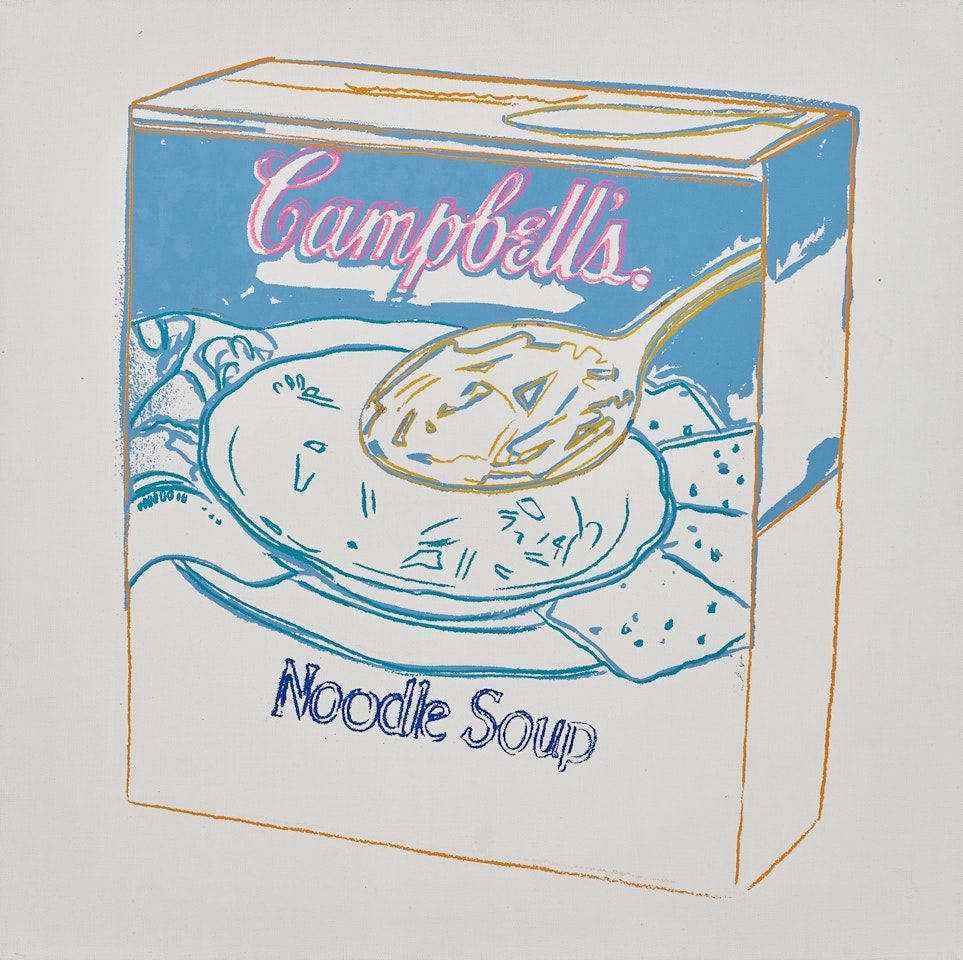 Campbell's Noodle Soup Box by Andy Warhol