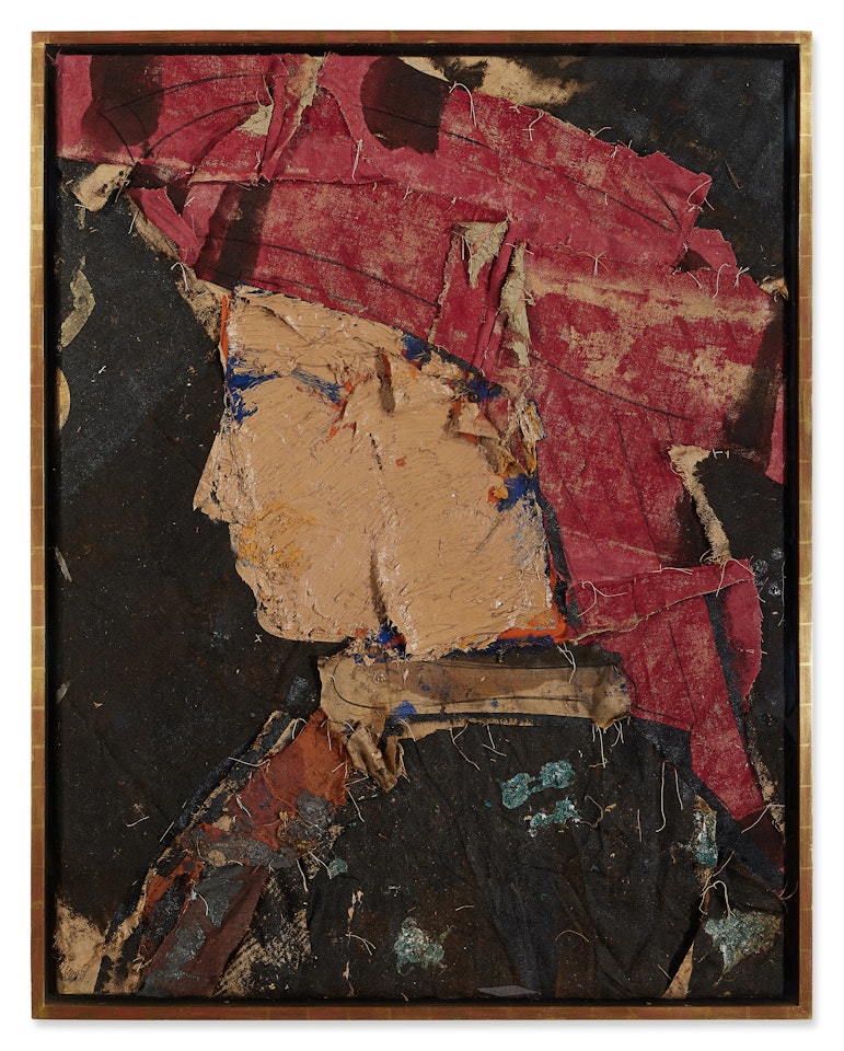 Personaje con turbante rojo by Manolo Valdés