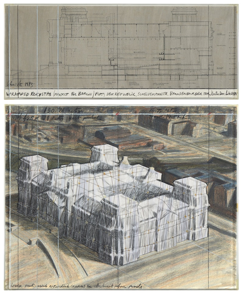 Wrapped Reichstag (Project for Berlin) by Christo