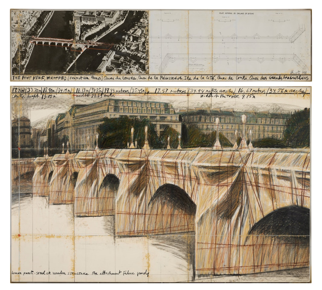 The Pont Neuf, Wrapped (Project for Paris) by Christo