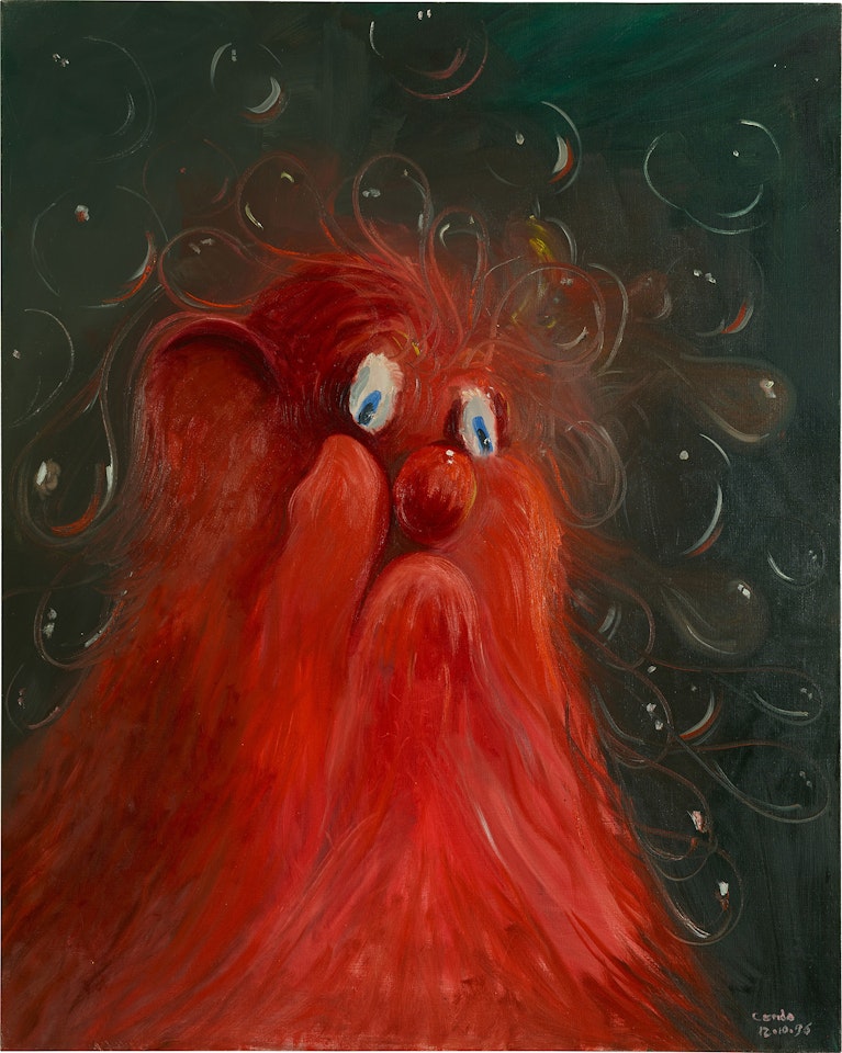 Grandpa (Old Red with Bubbles) by George Condo
