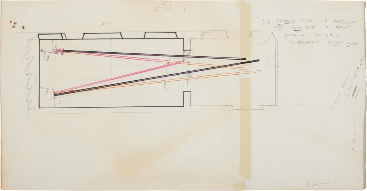 Untitled (Study for Funnel Piece (Françoise Lambert Installation) by Bruce Nauman