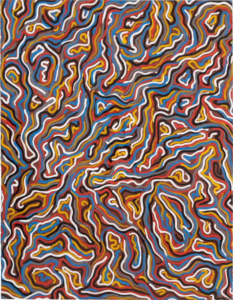 Squiggly brushstrokes by Sol LeWitt