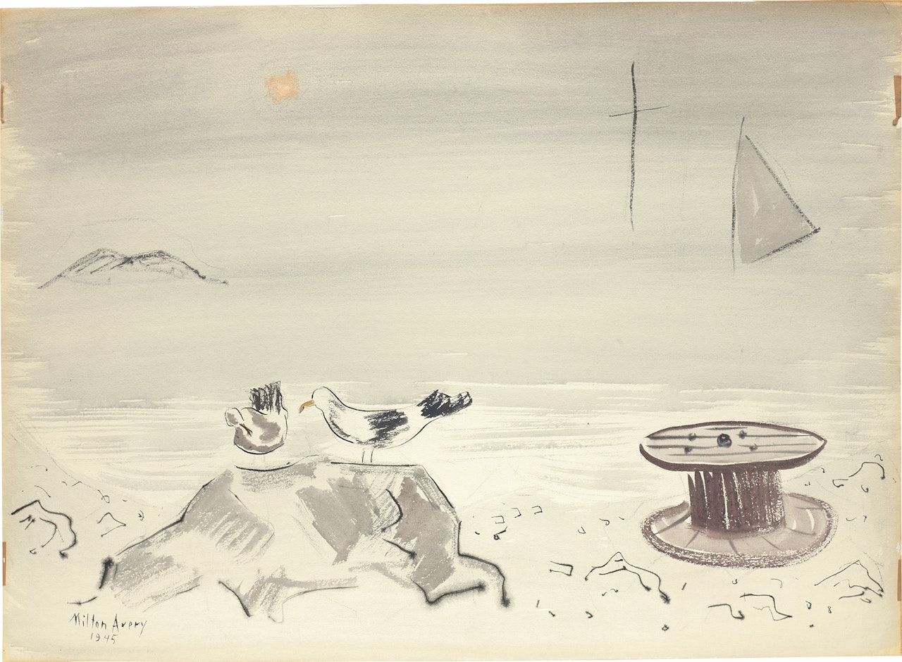 Gulls in Fog by Milton Avery