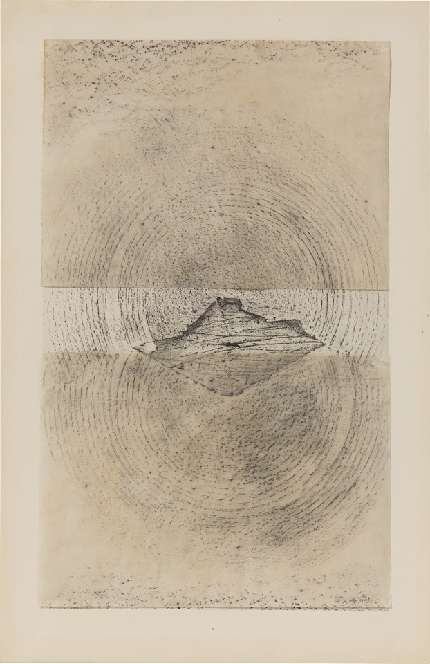Le tremblement de terre (template for 'Histoire Naturelle', sheet V) by Max Ernst