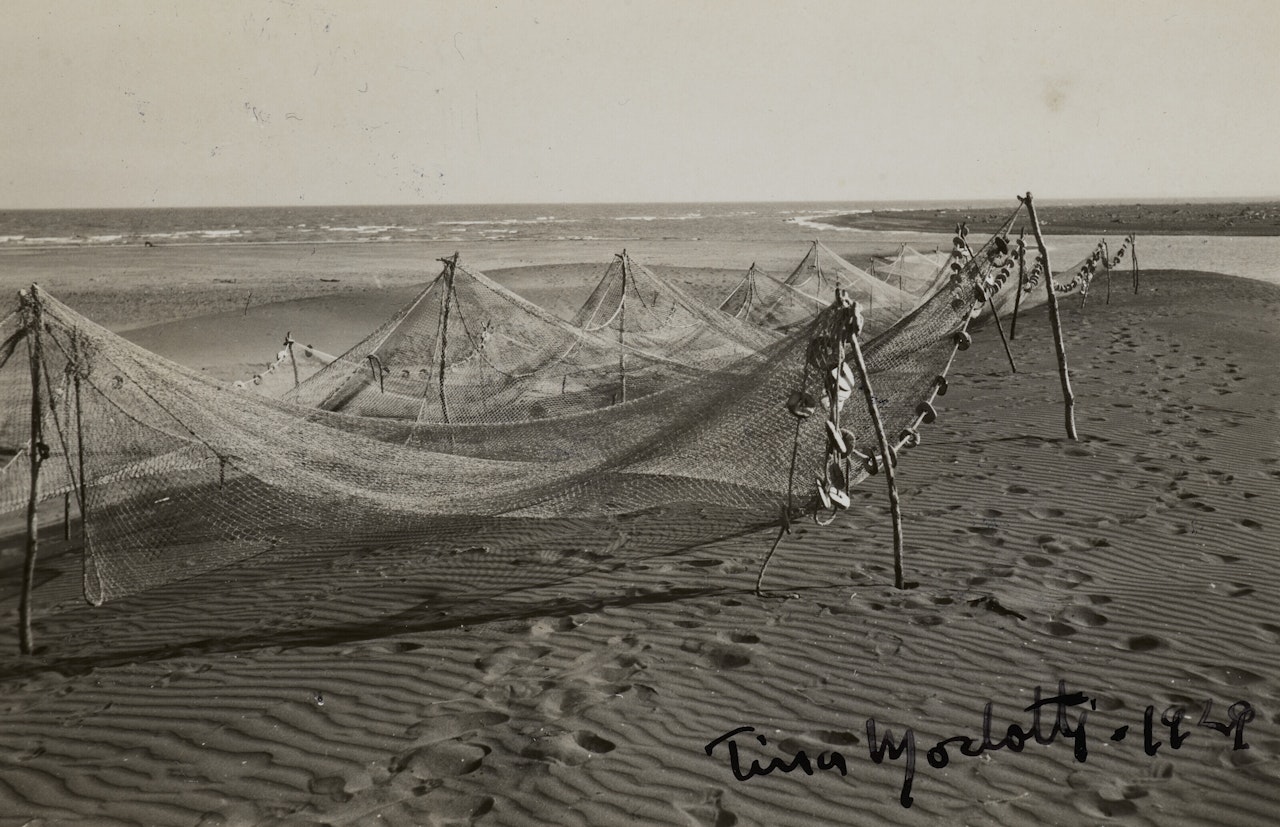 Fishermen’s Nets on a Beach by Tina Modotti