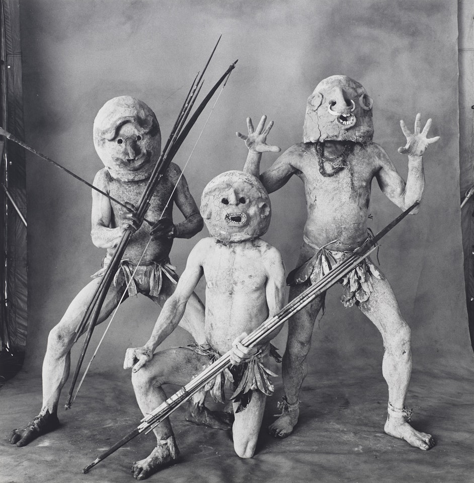 Three Asaro Mud Men, New Guinea by Irving Penn