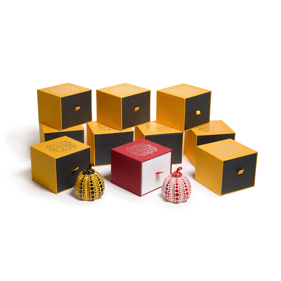 Pumpkin (Red); and Pumpkin (Yellow) (Ten Works) by Yayoi Kusama