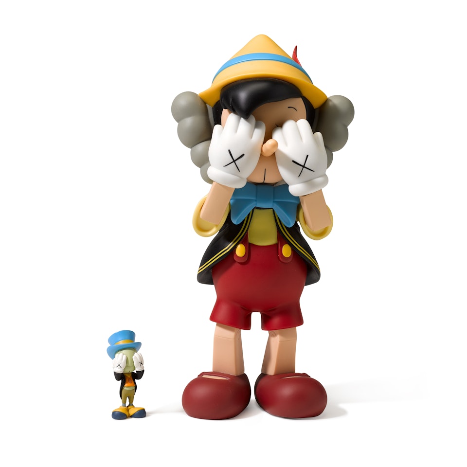 Pinocchio and Jiminy Cricket by Kaws