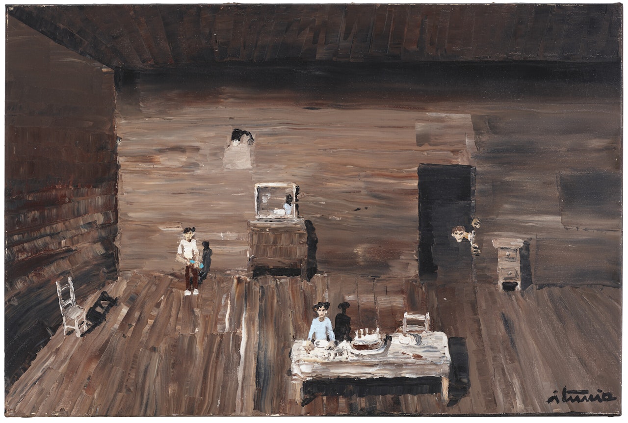 Sentado a la mesa by Ignacio Iturria