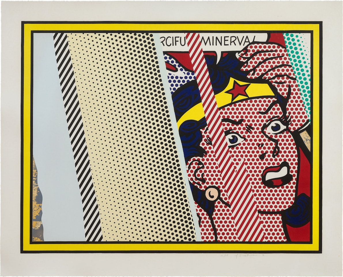 Roy Lichtenstein 羅伊・李奇登斯坦 | Reflections on Minerva 米奈娃女神的倒影 by Roy Lichtenstein