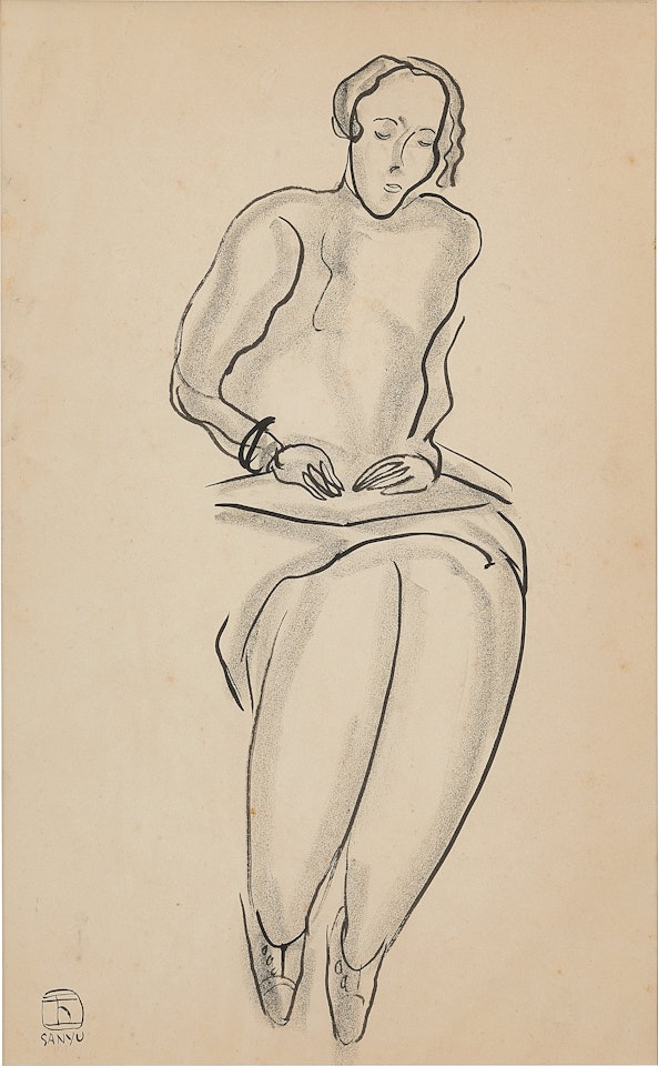 Femme à la lecture by Sanyu