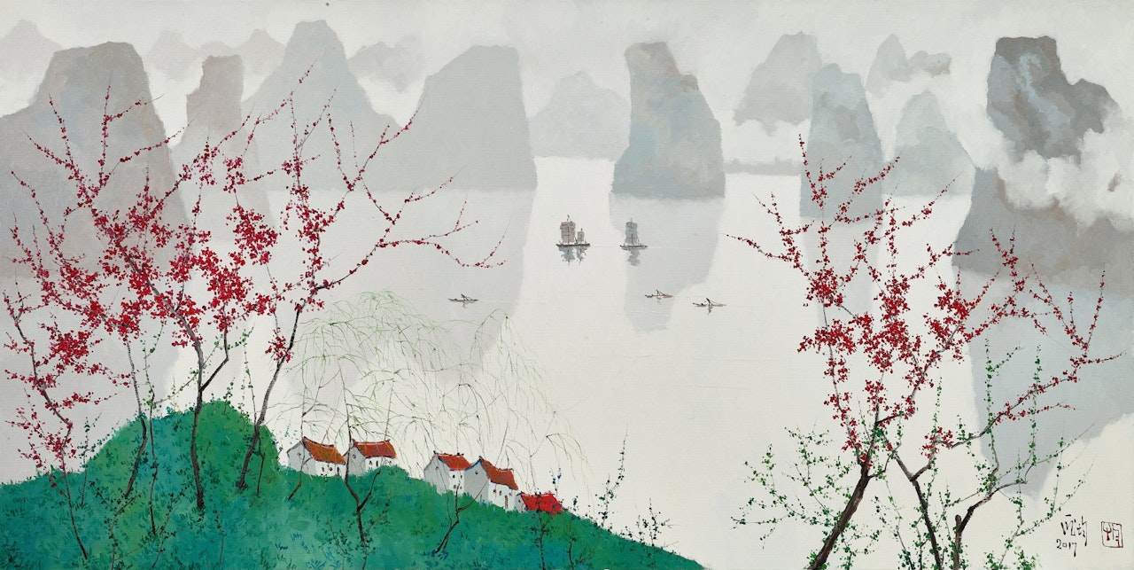 Spring in Li River by Pang Jiun