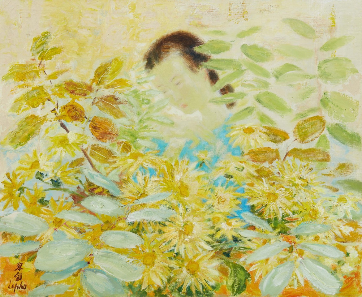  Parmi les fleurs by Le Pho