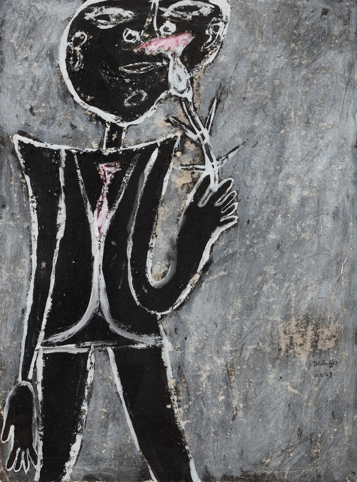 L'homme à l'oeillet by Jean Dubuffet