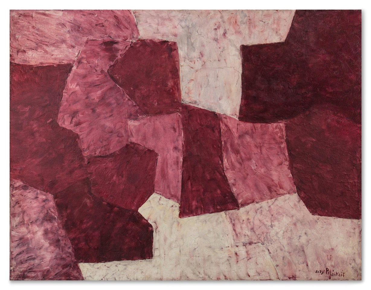 Carmin et rose by Serge Poliakoff