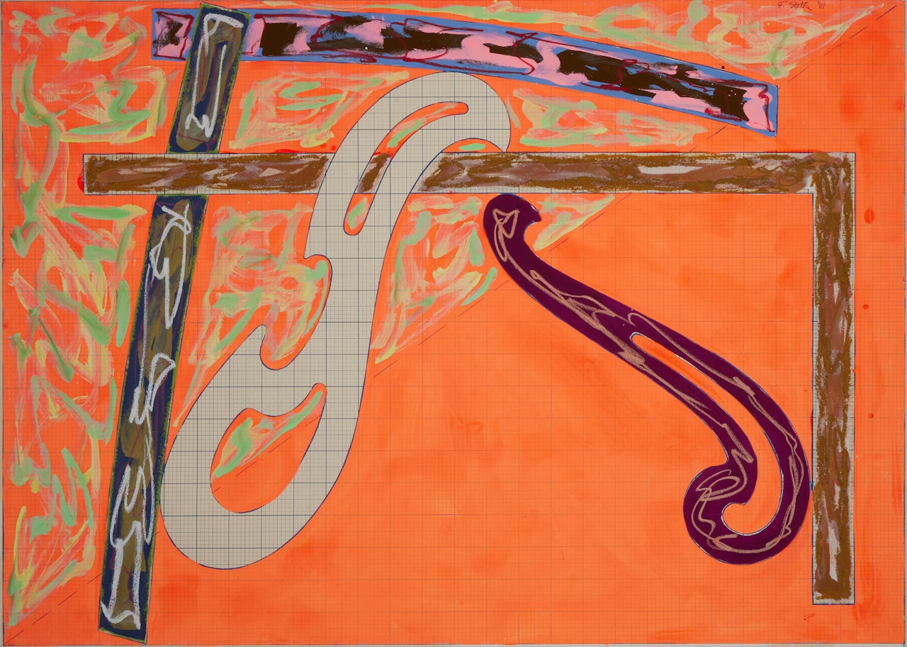 Green Solitaire by Frank Stella