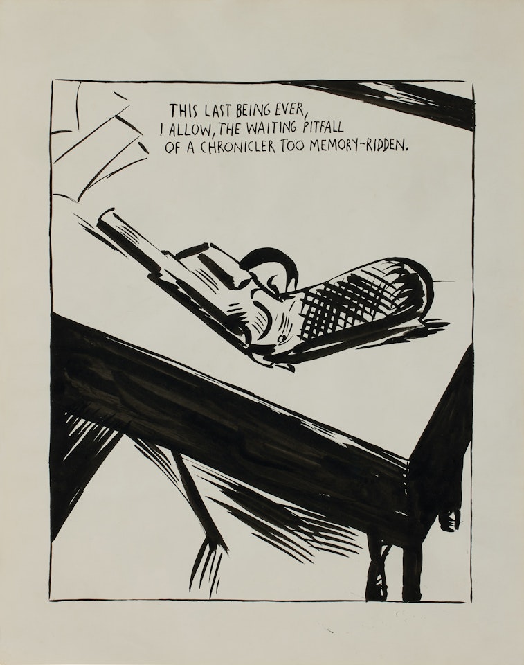 No Title (This last being ever...) by Raymond Pettibon