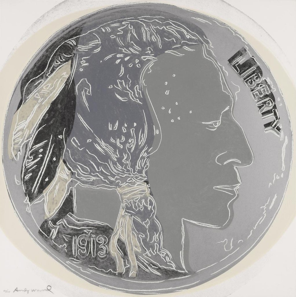 Indian Head Nickel, from Cowboys and Indians by Andy Warhol