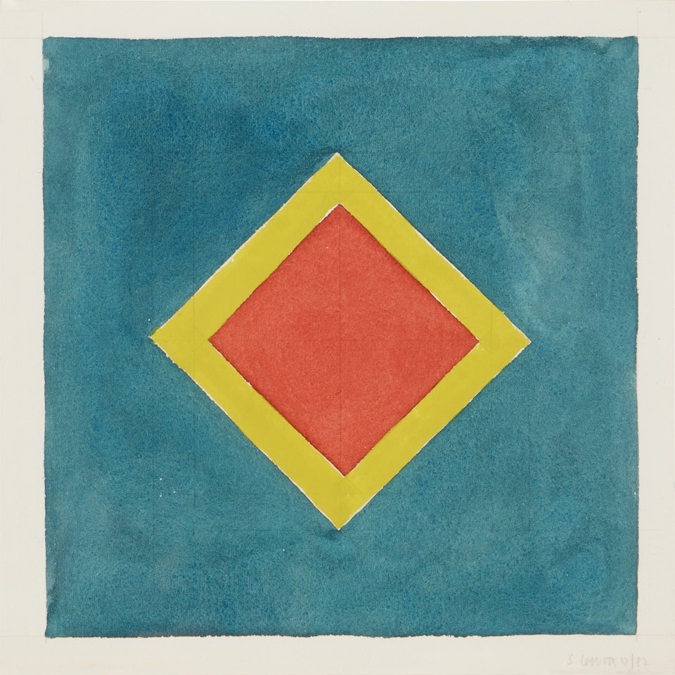 Diamond - Red, Yellow, Blue by Sol LeWitt