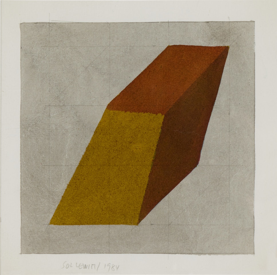 Isometric Form in a Cube by Sol LeWitt
