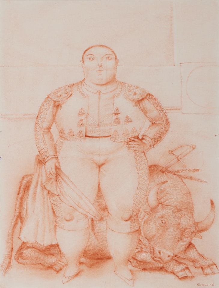 Matador y toro by Fernando Botero