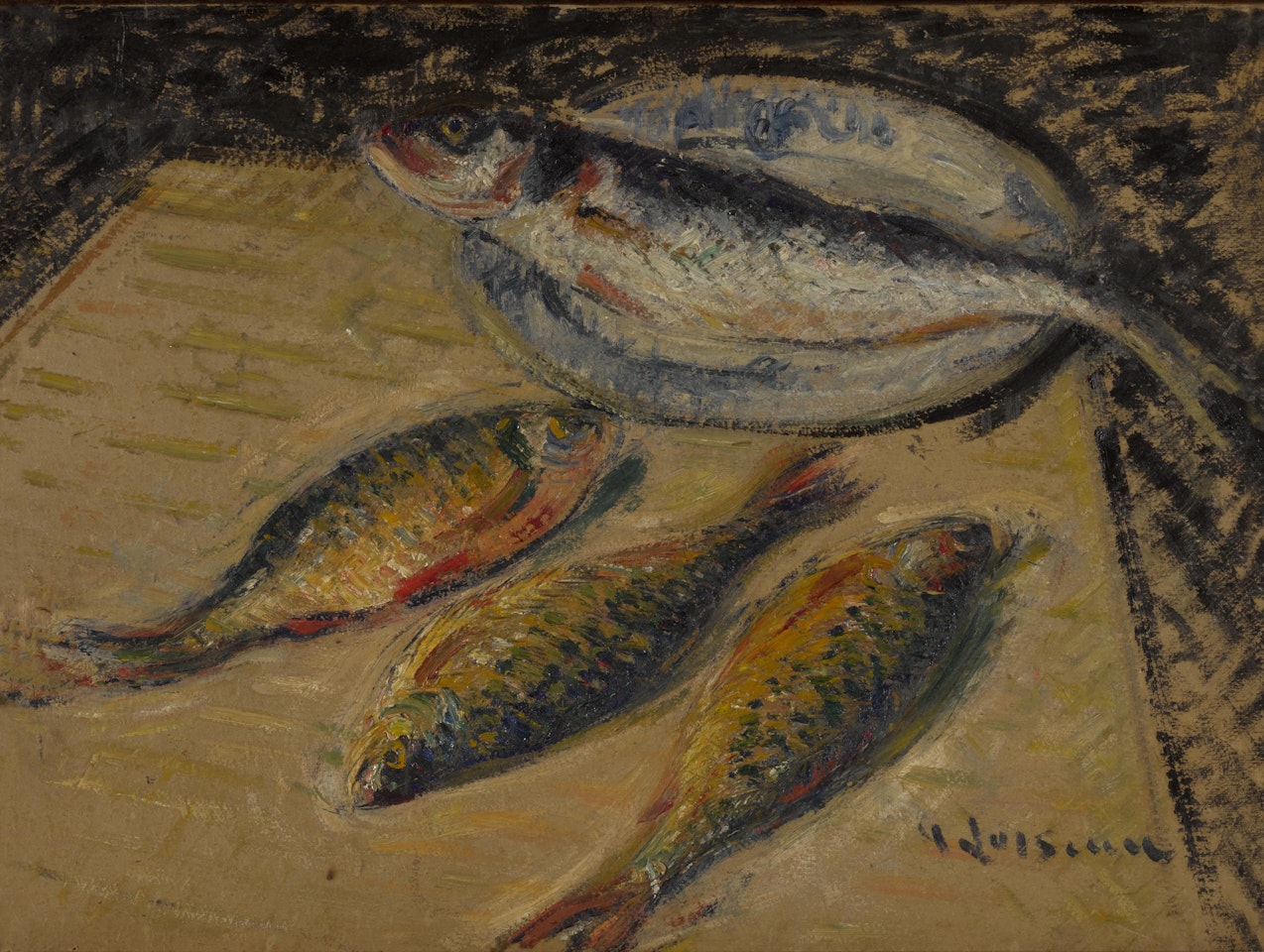 Bar et gardons by Gustave Loiseau