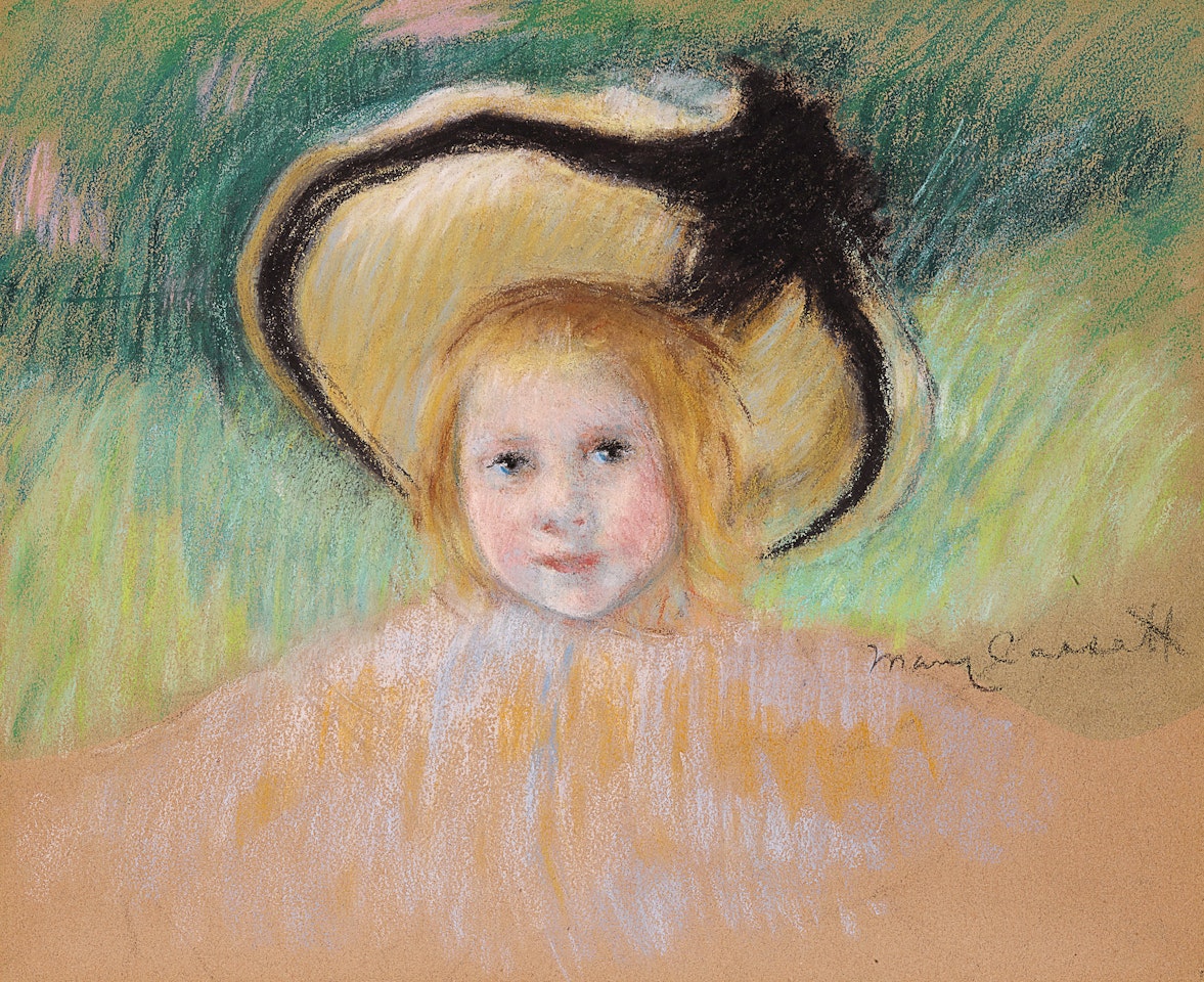 Girl in a Hat with a Black Ribbon by Mary Cassatt