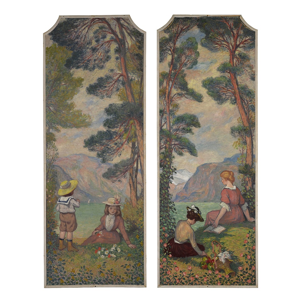 Dans le jardin (A Pair) by Georges d’Espagnat