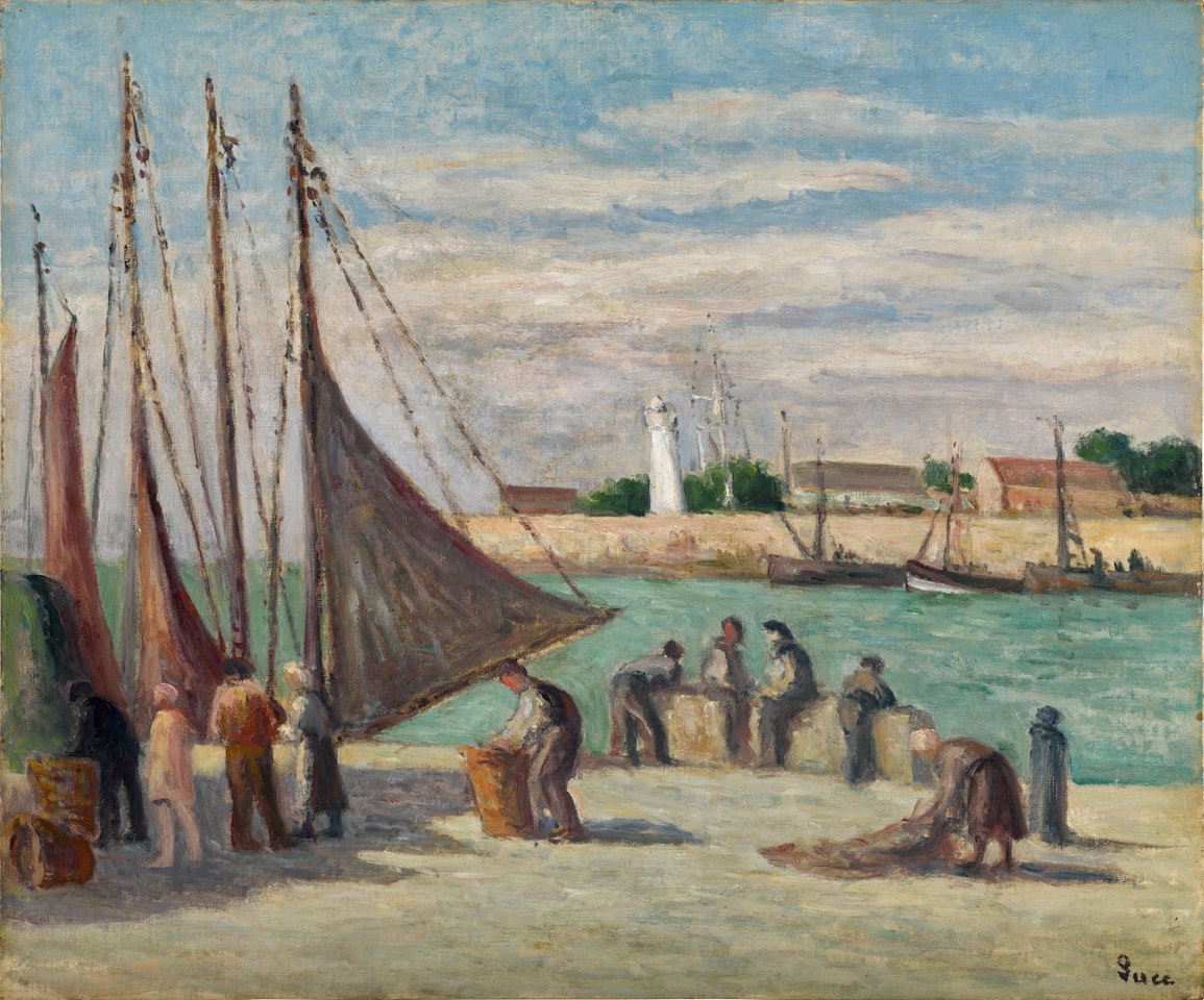 Honfleur, Sur le Quai by Maximilien Luce