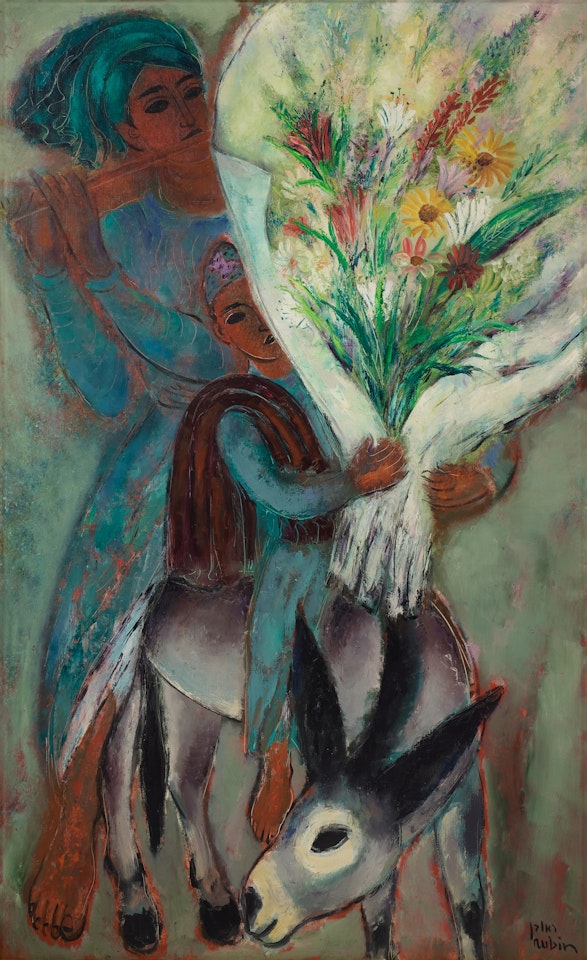 Song of Spring (Travelers in Springtime, ) by Reuven Rubin