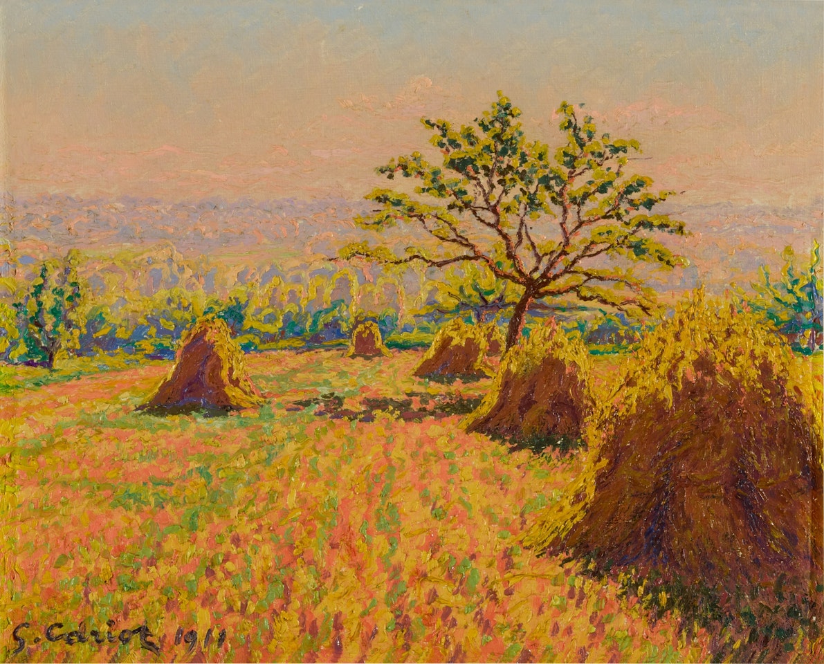 Périgny-sur-yerres moisson après orage by Gustave Cariot