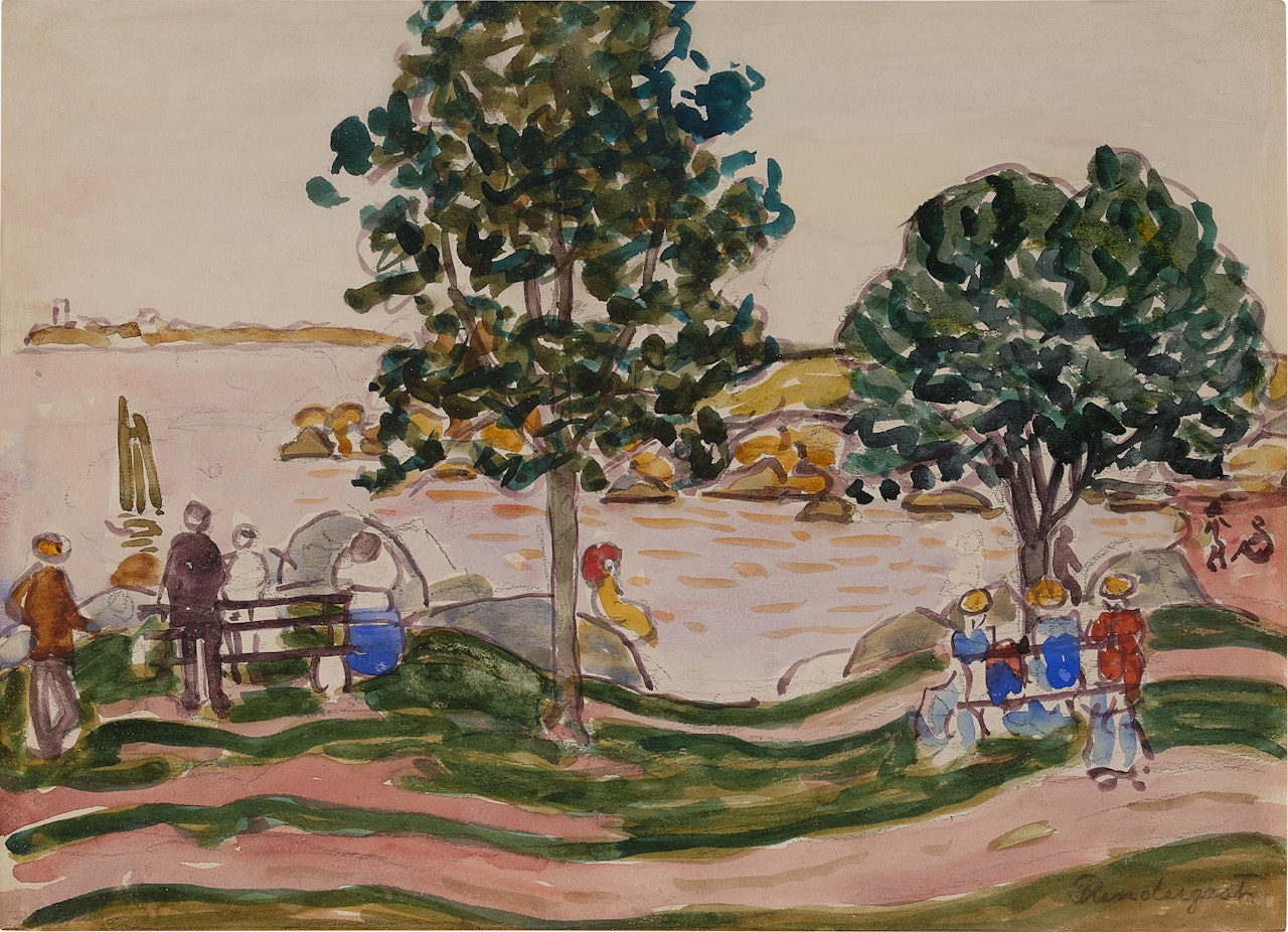 Curved Road, New England by Maurice Prendergast