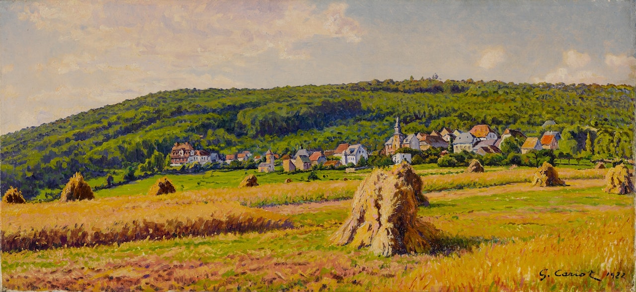 Paysage de champs by Gustave Cariot