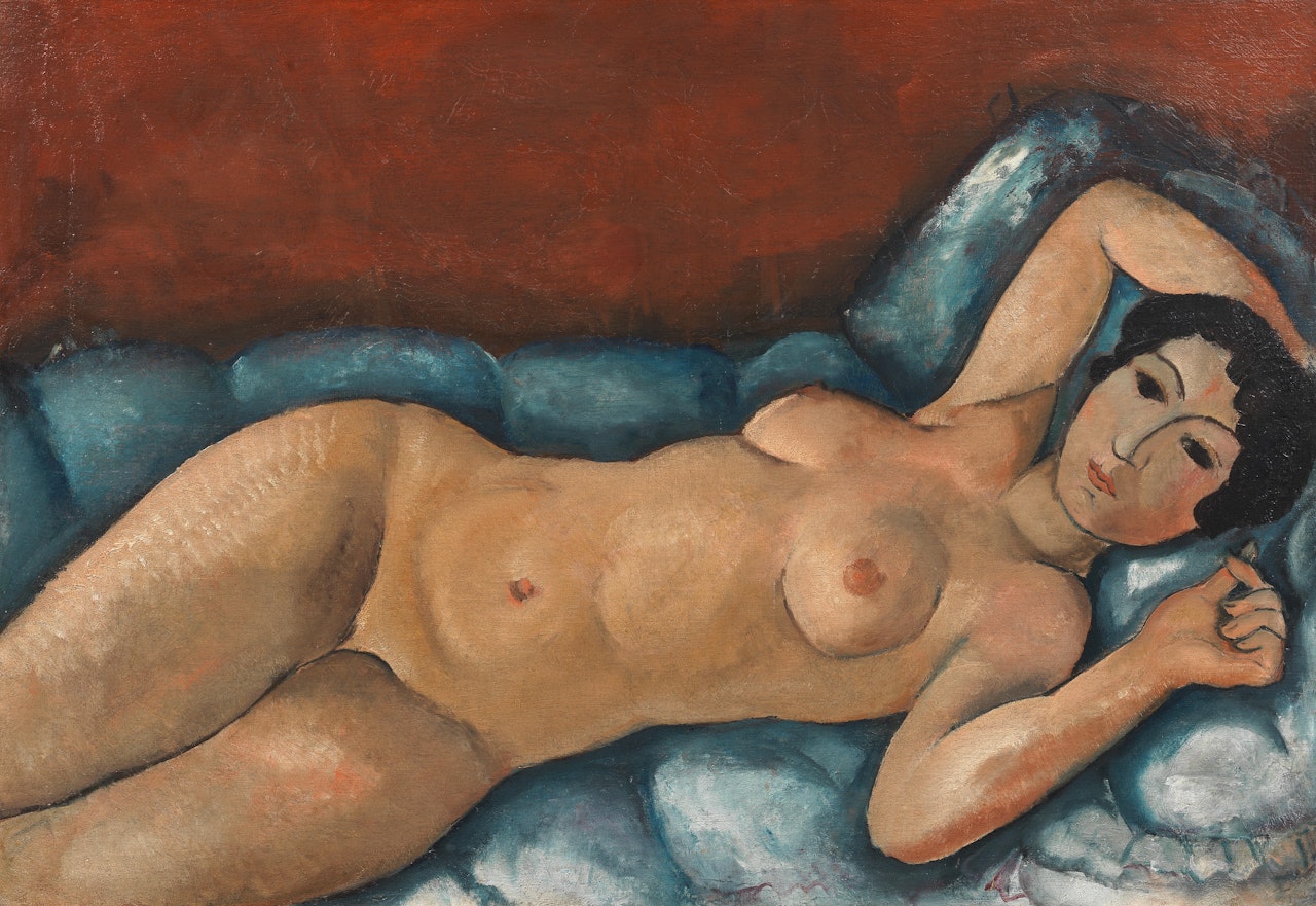 Desnudo acostado by Celso Lagar