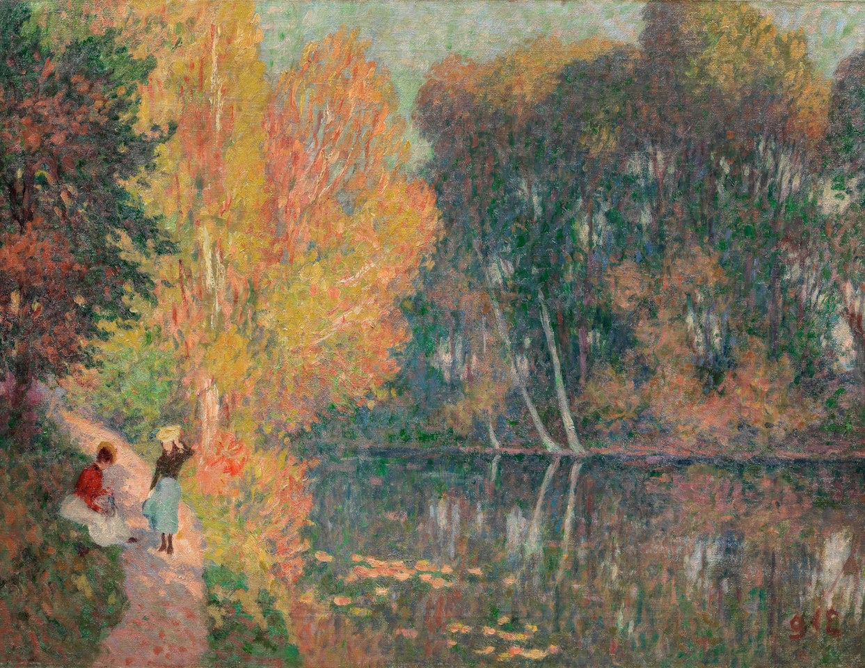 Mare à Aubergeville by Georges d’Espagnat