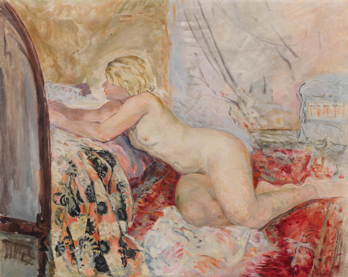 Nu allongé sur un lit (Marinette) by Henri Lebasque